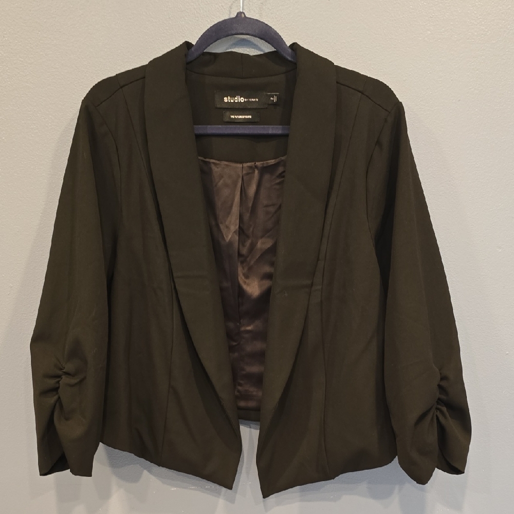 NWOT Studio By Torrid Women's Elegant Black Blazer 3/4 Sleeves